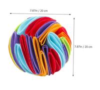 KOMBIUDA Dog Sniffing Slow Feeding Ball for Pets Felt Material Anti-choke Snack Dispenser for Puppies and Dogs Interactive Leak Food for Indoor and Outdoor Use Washable and Reusable