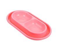 KOMBIUDA Double Cat Water Bowl Anti-ant Design Dual Pet Food and Water Dispenser Bowls for Cats Kittens Dogs Puppies Indoor Outdoor Feeding Sky-blue