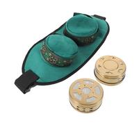 KOMBIUDA Dual Chamber Smokeless Copper Moxibustion Box Set with Cloth Cover Portable Moxa Stick Burner for Neck Waist Knee Therapy Efficient Relief and Relaxation Massage Tool