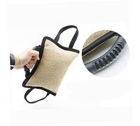 KOMBIUDA Durable Dog Bite Tug with Slip Handles Padded Linen Training Pillow for Puppies and Adult Dogs for Tug of War Ring Sport and Bite Work Exercises