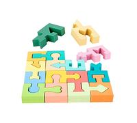 KOMBIUDA Early Learning Shape Matching for Geometric Blocks Puzzle for Preschool Education and Parent Interaction for Cognitive Development and Attention Training