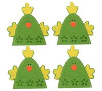 KOMBIUDA Easter Chick Egg Covers 4pcs Storage Bags Decorative Egg Holder Spring