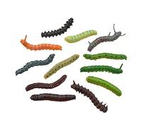 KOMBIUDA Educational Caterpillar Teaching Set 22pcs Small World Caterpillars Figures
