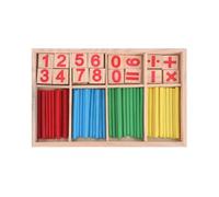 KOMBIUDA Educational Counting Rods Math for Early Learning Arithmetic Puzzle for Preschool Boys and Safe Recognition and Quantity Understanding