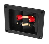 KOMBIUDA Electric Enclosure Project with Waterproof Junction Box Four Terminal Abs User-friendly Design for Speaker Wire Connections Professional Setups Home Entertainment