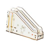 KOMBIUDA Electric Escalator DIY Model Kit Stem Science Display Equipment Educational Engineering for Home and Classroom Learning Projects with Mechanical and Electronic Assembly