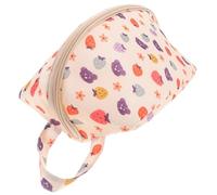 KOMBIUDA Elegant Fabric Lingerie Bag Insulated Travel Pouch Kawaii Design Compact Easy to Cle