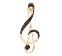 KOMBIUDA Elegant Music Note Brooch Pin for Women, Alloy Material Enamel Coating, for Sweater Lapel or Shirt Accessory, Simple and Stylish Design