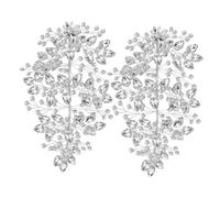KOMBIUDA Elegant Rhinestone Bridal Hair Vine Flexible Wedding Headpiece Sparkly Hair Accessory for Brides Prom Banquets Photographs