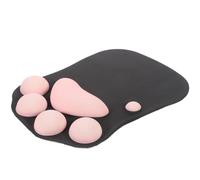 KOMBIUDA Ergonomic Cat with Wrist a Use Mouse Support Silicone Mat Featuring Cute Paw Design and Enhance Comfort for Office Gaming