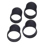 KOMBIUDA Ethereal Drum Finger Protectors Scratch Resistant Covers 4pcs for Beginners Black Silicone and Steel Tongue Practice for Ethereal Drum in Music Studio
