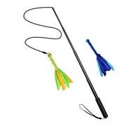 KOMBIUDA Extendable Dog Teaser Pole Interactive Training for Puppies and Pets Flirt Stick for Obedience Fitness and Mental Exercise Lightweight and Portable Design