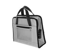 KOMBIUDA Fireproof Business Briefcase Bag Lightweight Portable Document Holder with Multiple Compartments for Laptop Stamps Office Travel Meeting Durable Fire Resistant Storage Case