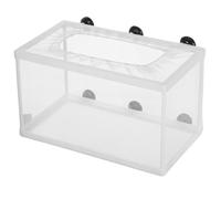 KOMBIUDA Fish Breeding Box with Suction Cups Aquarium Incubator Net for Hatchery Separation Polyester Mesh Isolation Tank for Tropical Fish Survival
