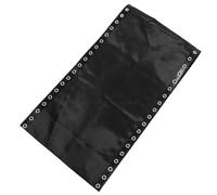 KOMBIUDA Folding Lounge Chair Replacement Fabric Black Mesh Repair Cloth with Binding Ropes for Outdoor Patio Beach Chairs Breathable Seating