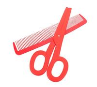KOMBIUDA Giant Clown Comb and Oversized Red Scissors Props Lightweight Portable Stage Decor for Halloween Carnival Reusable Prank and Party Performance Accessories