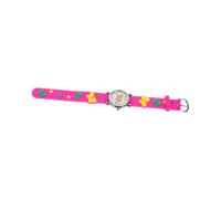 KOMBIUDA Girls Butterfly Pattern Quartz Wristwatch in Purple Silicone