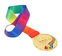 KOMBIUDA Gold Cycling Event Medal with Ribbon for Race Winners Lightweight Gold Sports Medal for Bike Racing Achievements Competition Award to Honor Cycling Excellence and Champion