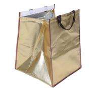 KOMBIUDA Gold Insulated Cake Packing Bag Multi-Functional Thermal Food Cooler Tote for Take-Out Seafood and Picnic Use Non-Woven Material with Strong Bearing Capacity to Keep Meals Warm