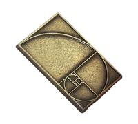 KOMBIUDA Golden Ratio Lapel Pin Vintage Medieval Geometry Brooch Digital Graphic Math Design Badge for Teachers Math Enthusiasts Stem Lovers Artistic Mathematical Accessory