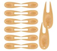 KOMBIUDA Golf Divot Repair Tool Portable Fairway Trimmer with Keychain Hole Compact Golf Pitch Mark Repair Fork for on-Course Maintenance 7.00X2.50X0.20In 15 Pack