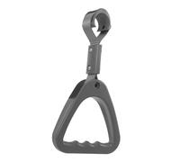 KOMBIUDA Gray Triangle Handle Ring for Bus Subway Car Abs Plastic Replacement Hand Strap for Trash Can Lid Lifting Easy Install Space Saving Assist Grip for Vehicle and Public Transport