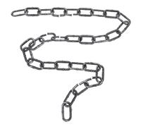 KOMBIUDA Halloween Plastic Chain Prop Small Black Silver 1m Fake Prisoner Shackles Costume Party Decor Halloween Chain for Costume Cosplay Accessory