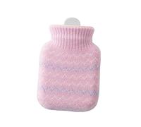 KOMBIUDA Hand Hot Water Bottle Mini 320ml Vacuum Flask Knit Cover for Period Pain Fever and Sports Injuries