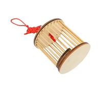 KOMBIUDA Hand Made Bamboo Cage Lightweight Portable Insect Holder with Pull Up Door for Outdoor Use and Insect Keeping
