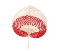 KOMBIUDA Handmade Large Cattail Leaf Fan Portable Cooling Fan for Summer Parties Beaches with Natural Bamboo Fragrance Suitable for Adults Random Color Random Color
