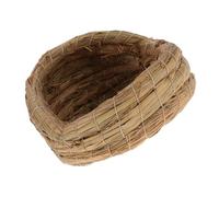 KOMBIUDA Handmade Woven Chicken Coop Nest Straw Laying House for Poultry Easy to Assemble Egg Collection Nest Suitable for Home Farming and Ornamental Use