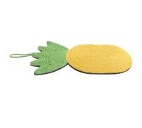 KOMBIUDA Hanging Sisal Cat Scratch Pad Pineapple Shape, Natural Fiber Cat Scratching Board for Indoor Kitten, Sturdy Pet Claw Rubbing Mat Suitable for Wall Or Door Mounting