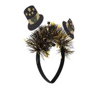 KOMBIUDA Happy Year Star Hat Headwear Lightweight Comfortable Headband Party Accessory for Adults Festive Celebration Felt and Materials