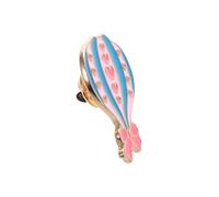 KOMBIUDA Heart Balloon Brooch Pin Alloy Safety Lapel Pin Love Symbol Accessory for Valentine's Day Mother's Day Stylish Anti-exposure Jewelry for Women