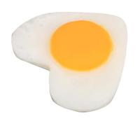 KOMBIUDA Heart Shaped Fake Fried Egg Model Lifelike Kitchen Prop for Food Displays Photography and Decor Compact Simulation Food Model for Creative Decor and Amusement
