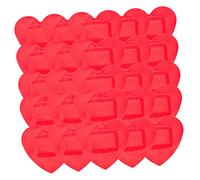 KOMBIUDA Heart Sticker Bandages 50pcs Small Adhesive Breathable Hemostatic Patches Waterproof for Wounds