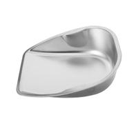 KOMBIUDA Heavy Duty Stainless Steel Dustpan Double Handles for Efficient Garden and Household Cleaning for Outdoor Kitchen and Waste Management