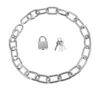 KOMBIUDA Heavy Duty Thickened Iron Chain Lock with Anti-Saw Short Lock Portable for Motorcycles Scooters Electric Bikes and Home Security