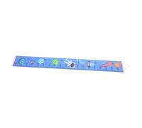 KOMBIUDA Height Chart Pendant Cartoon Hanging Ruler Kids Height Chart Blue Wooden Canvas Creative Patterns Design for Nursery Room and Recording Growth