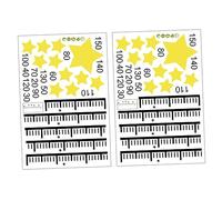 KOMBIUDA Height Wall Chart Sticker for Kids with Star Design, PVC Material Growth Chart Stickers for Children, No Peculiar Smell, for Baby's Rooms and Recording the Child's Growth