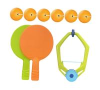 KOMBIUDA Indoor Hanging Table Tennis Training Kit for Portable Suspended Table Tennis Exerciser with Balls and Paddles Compact Parent Spaces and Skill Development