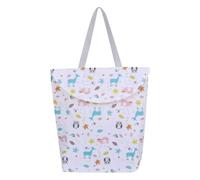 KOMBIUDA Infant Diaper Storage Bag for Strollers - Multifunctional Canvas Hanging Organizer Cup Holder and Pockets Waterproof Baby Diaper Pouch for Parents Go