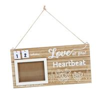 KOMBIUDA Infant Milestone Wooden Photo Frame Sonogram Shower Decor Photo Display Frame