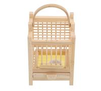 KOMBIUDA Insect Observation Box Small Wooden Cricket Cage 8X8X8Cm Bamboo Breeding Enclosure for ’ Insect Viewing and Transport