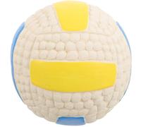 KOMBIUDA Interactive Dog Squeaky Ball 9.5cm Sturdy Molar Teething Ball for Small Dogs Puppies Corgi Golden Retriever Border Collie Indoor Outdoor Pet Play