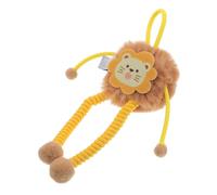 KOMBIUDA Interactive Hanging Cat with Bell and Retractable Bungee, Plush Long-legged Lion Design for Indoor Cats, Catnip Stuffed Teaser Ball for Exercise and Play
