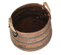 KOMBIUDA Jute Storage Basket Practical Laundry Basket Large Capacity Laundry Hamper for Home Bathroom Easy Moving 29x21cm