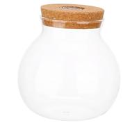 KOMBIUDA LED Light Micro Landscape Bottle DIY Terrarium Glass Ecological Fish Tank with Smooth Surface for Hydroponics and Table Decoration