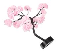 KOMBIUDA LED Rose Tree Lamp Pink Flower Desk Lamp Lighted Rose Tree Decoration for Birthday Wedding Indoor Table Light, Battery Not Included