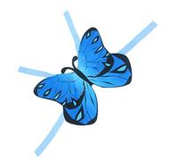 KOMBIUDA Lightweight Blue Butterfly Print Cat Costume Halloween Pet Clothes for Cats Fashionable and Adorable Photography Prop